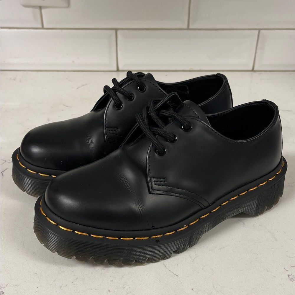 Dr. Martens 1461 BEX SMOOTH LEATHER OXFORD SHOES Unisex Ladies 5 - Men’s 4 Black